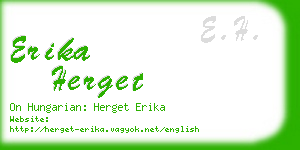 erika herget business card